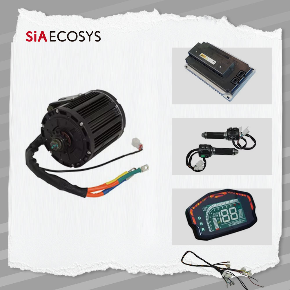 Electric Motorcycle Conversion Kit 72V - ชุดมอเตอร์ขับเคลื่อนกลาง QS138 90H กำลังไฟ 4000 วัตต์