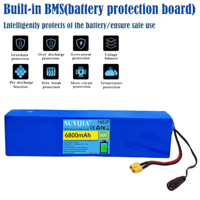 ชุดแบตเตอรี่ลิเธียม 16S2P, 60V - 60V 30Ah Electric Scooter Battery บทวิจารณ์และราคา